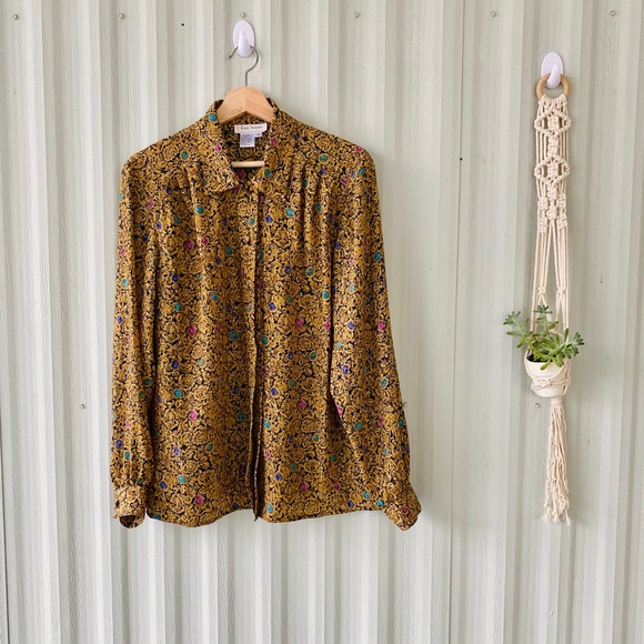 Vintage Versace Style Blouse - Picture 1 of 8